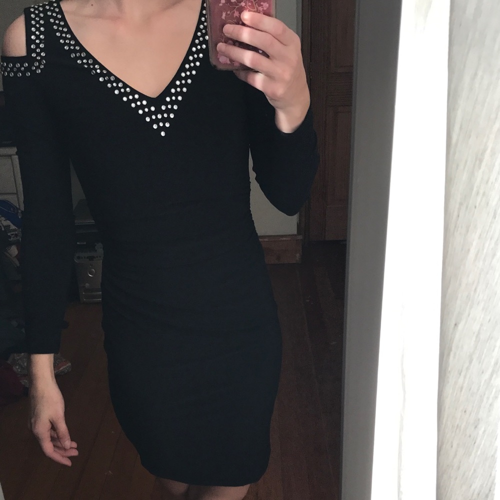 Black cocktail dress